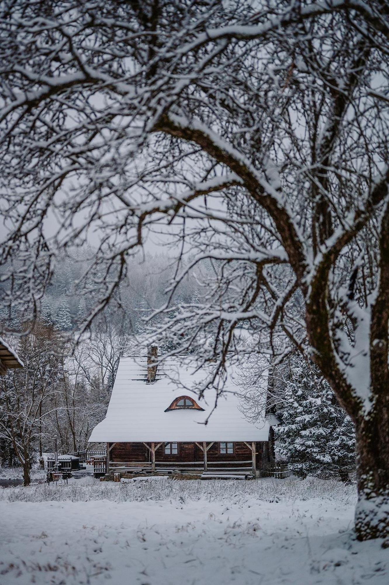 Villa Przystanek Ropienka Leśniczówka Exterior foto