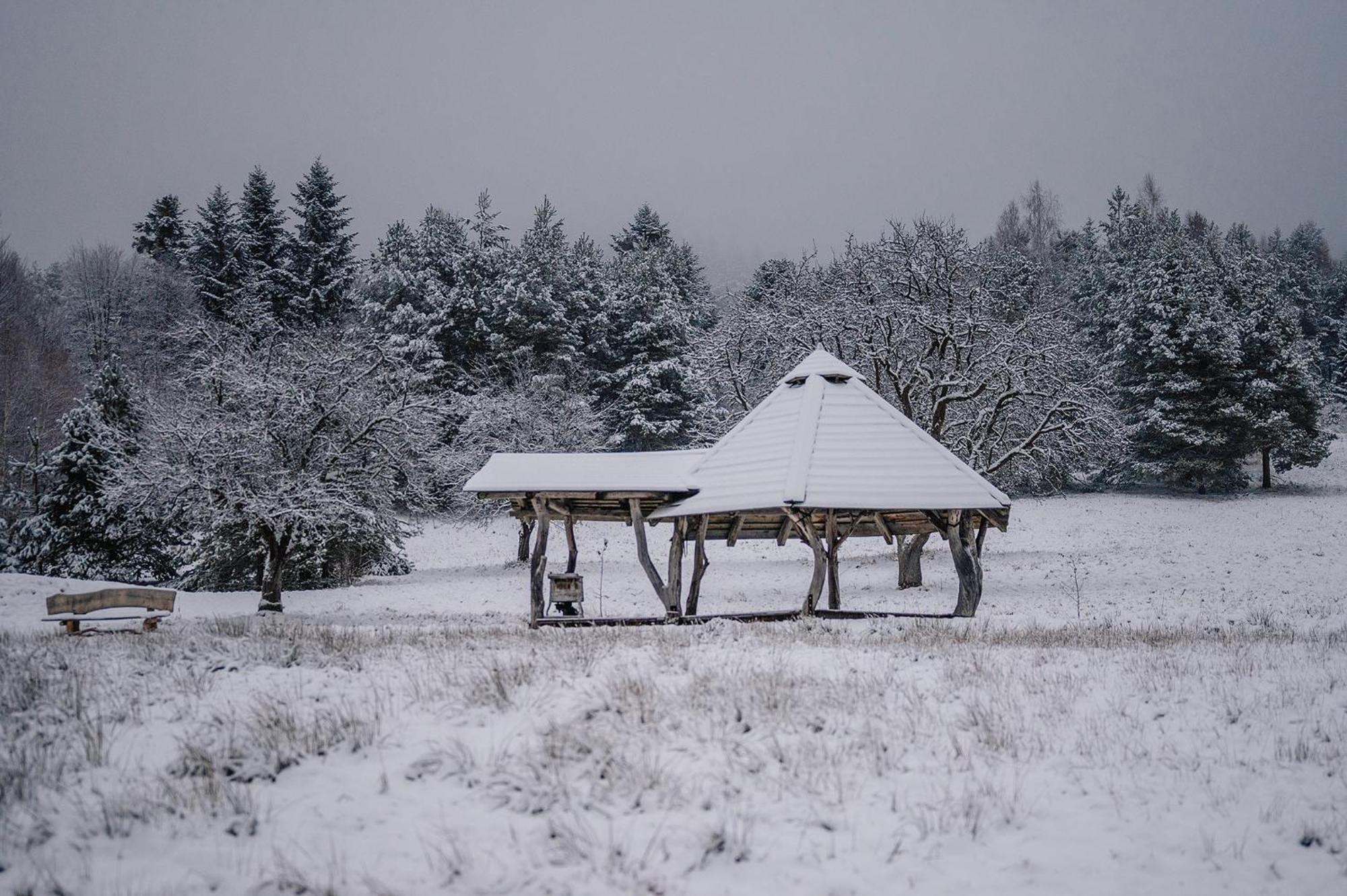 Villa Przystanek Ropienka Leśniczówka Exterior foto